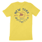 New York Moto Helmet T-Shirt Yellow back