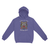 Austin Tiger Tough Hoodie Violet front