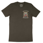 Austin Tiger Tough T-Shirt in Army - front view