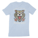 Austin Tiger Tough T-Shirt Baby Blue back