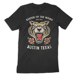 Austin T-Shirt in Black - back view