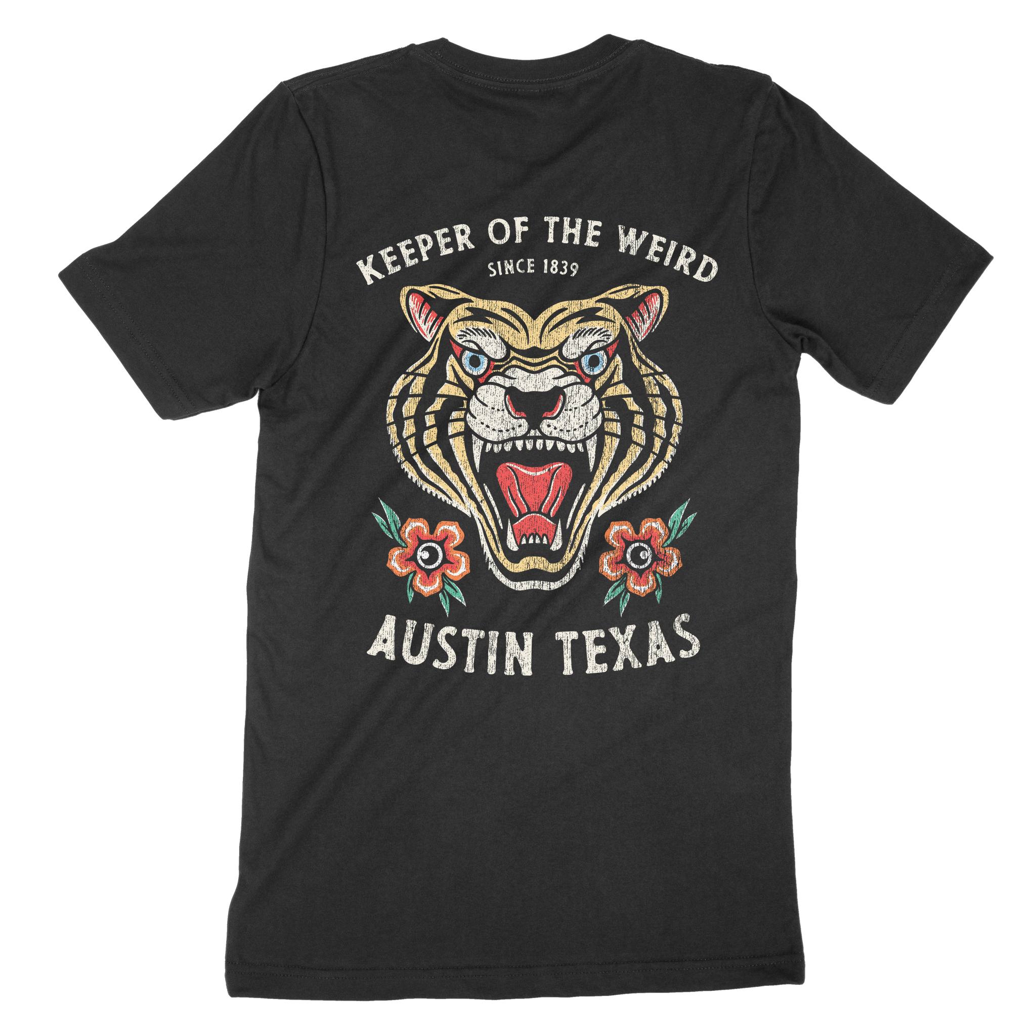Austin T-Shirt in Black - back view