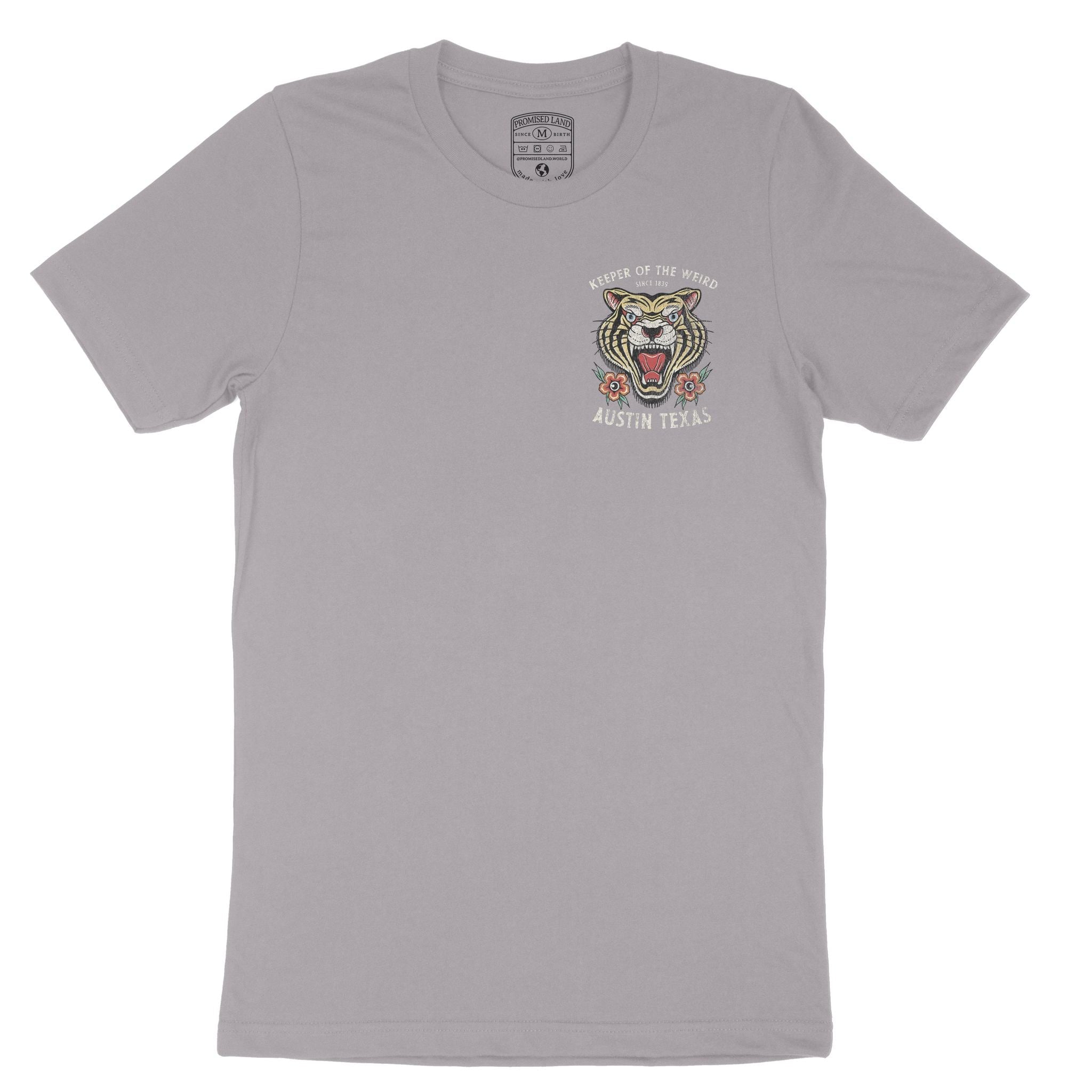 Austin Tiger Tough T-Shirt Light Violet front