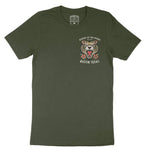 Austin Tiger Tough T-Shirt in Military Green - front view