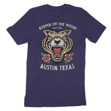 Austin Tiger Tough T-Shirt Navy back