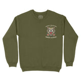 Denver Tiger Tough Crewneck in Military Green - front view