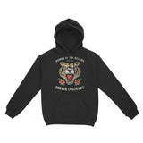 Denver Hoodie in Black - front view