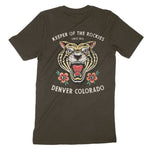 Denver Tiger Tough T-Shirt in Army - back view