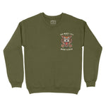 Miami Tiger Tough Crewneck in Military Green - front view