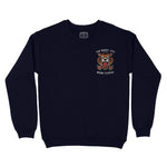 Miami Tiger Tough Crewneck Navy front