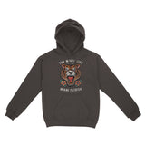 Miami Tiger Tough Hoodie Dark Chocolate front