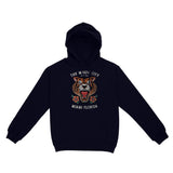 Miami Tiger Tough Hoodie Navy front
