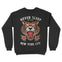 New York Crewneck in Black - back view
