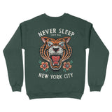 New York Tiger Tough Crewneck Forest back