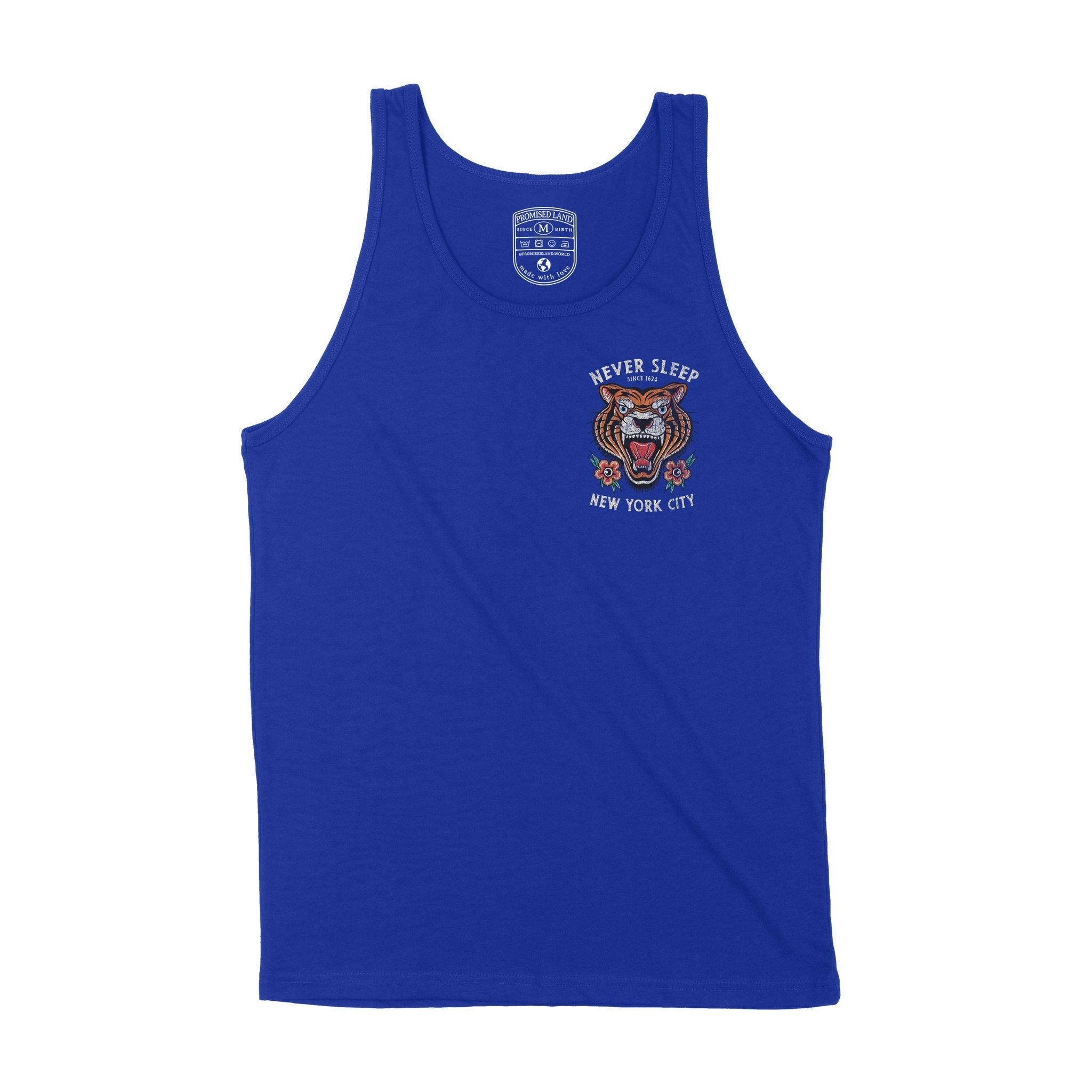 New York Tiger Tough Tank Top True_Royal front