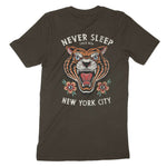 New York Tiger Tough T-Shirt Army back