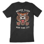 New York T-Shirt in Black - back view