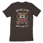 New York Tiger Tough T-Shirt Brown back