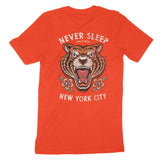 New York Tiger Tough T-Shirt Coral back