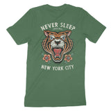 New York Tiger Tough T-Shirt Hunter_Green back