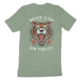 New York Tiger Tough T-Shirt Sage back