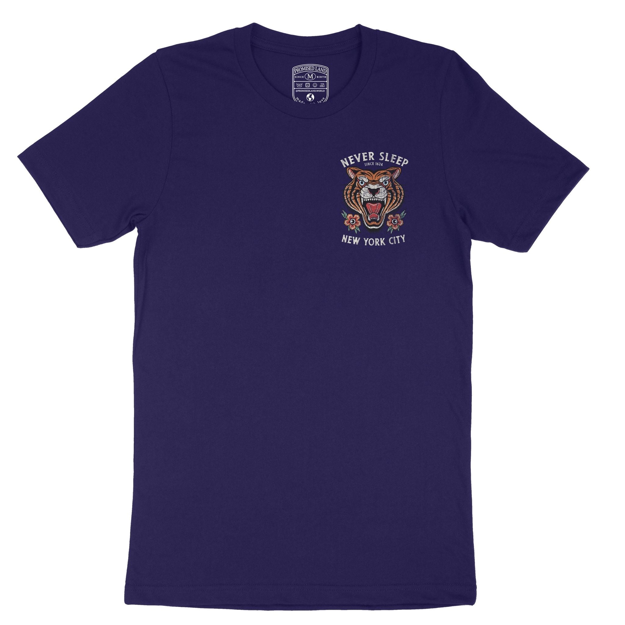 New York Tiger Tough T-Shirt Team_Navy front