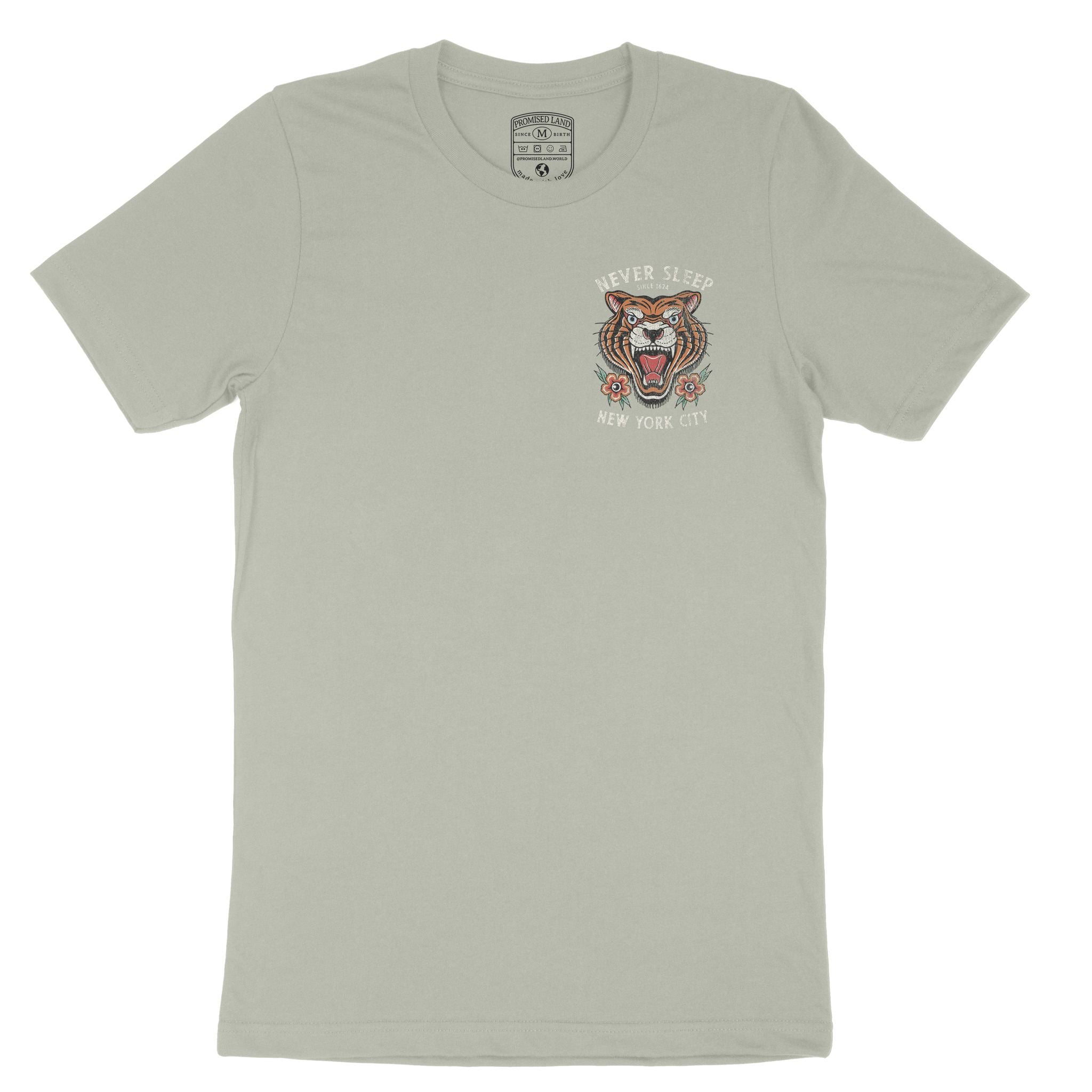 New York Tiger Tough T-Shirt Thyme front