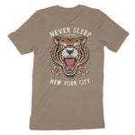 New York Tiger Tough T-Shirt Vintage_Brown back