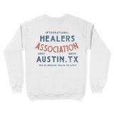 Austin Healer S Club Crewneck White back