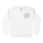 Austin Crewneck in White - front view