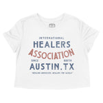 Austin Healer S Club Cropped Tee White front