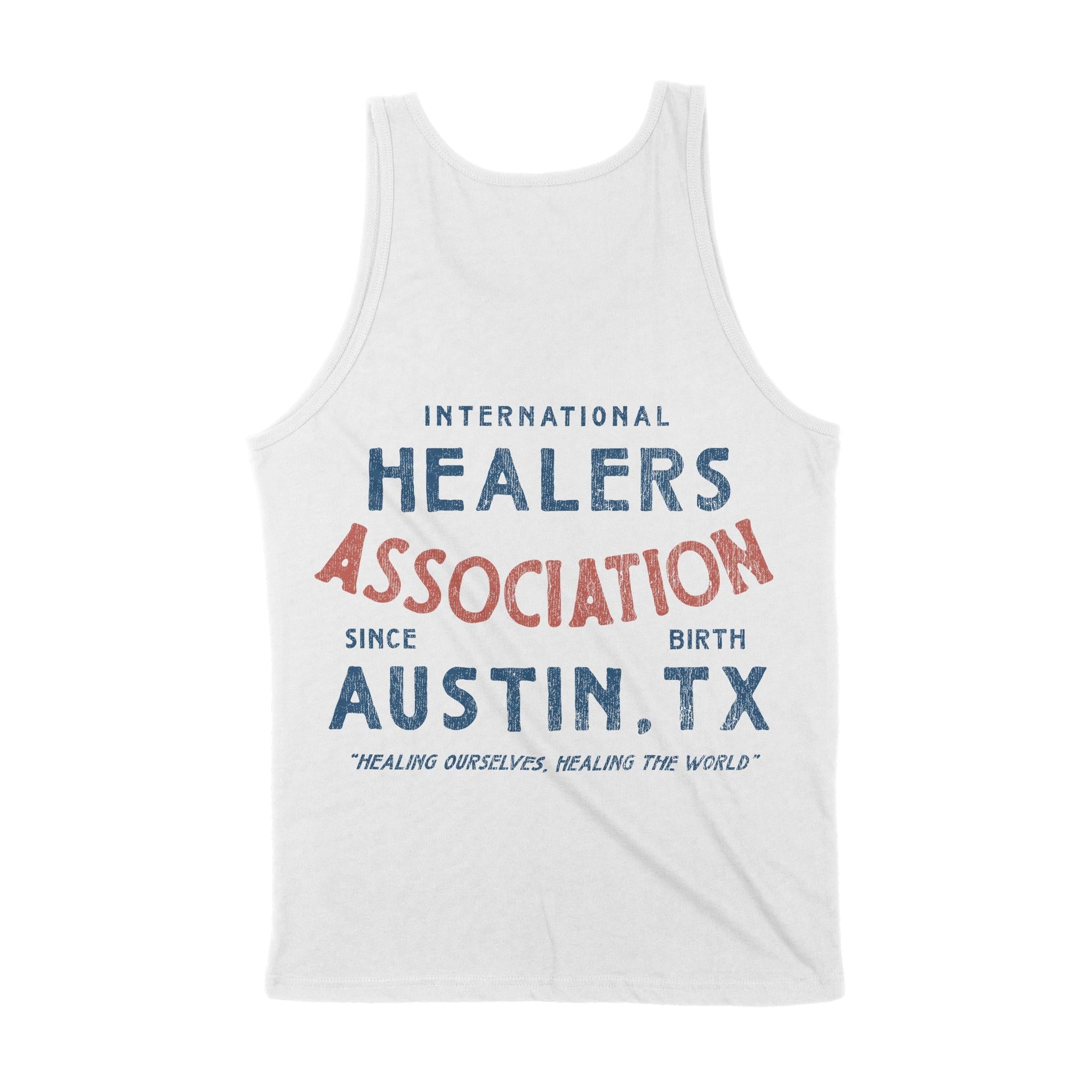 Austin Healer S Club Tank Top White back