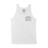 Austin Healer S Club Tank Top White front