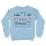 Denver Crewneck in Light Blue - back view