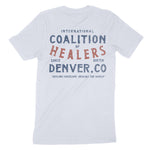 Denver Healer's Club T-Shirt in Light Blue - back view