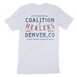 Denver Healer's Club T-Shirt in Light Blue - back view
