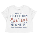 Miami Healer S Club Cropped Tee White front
