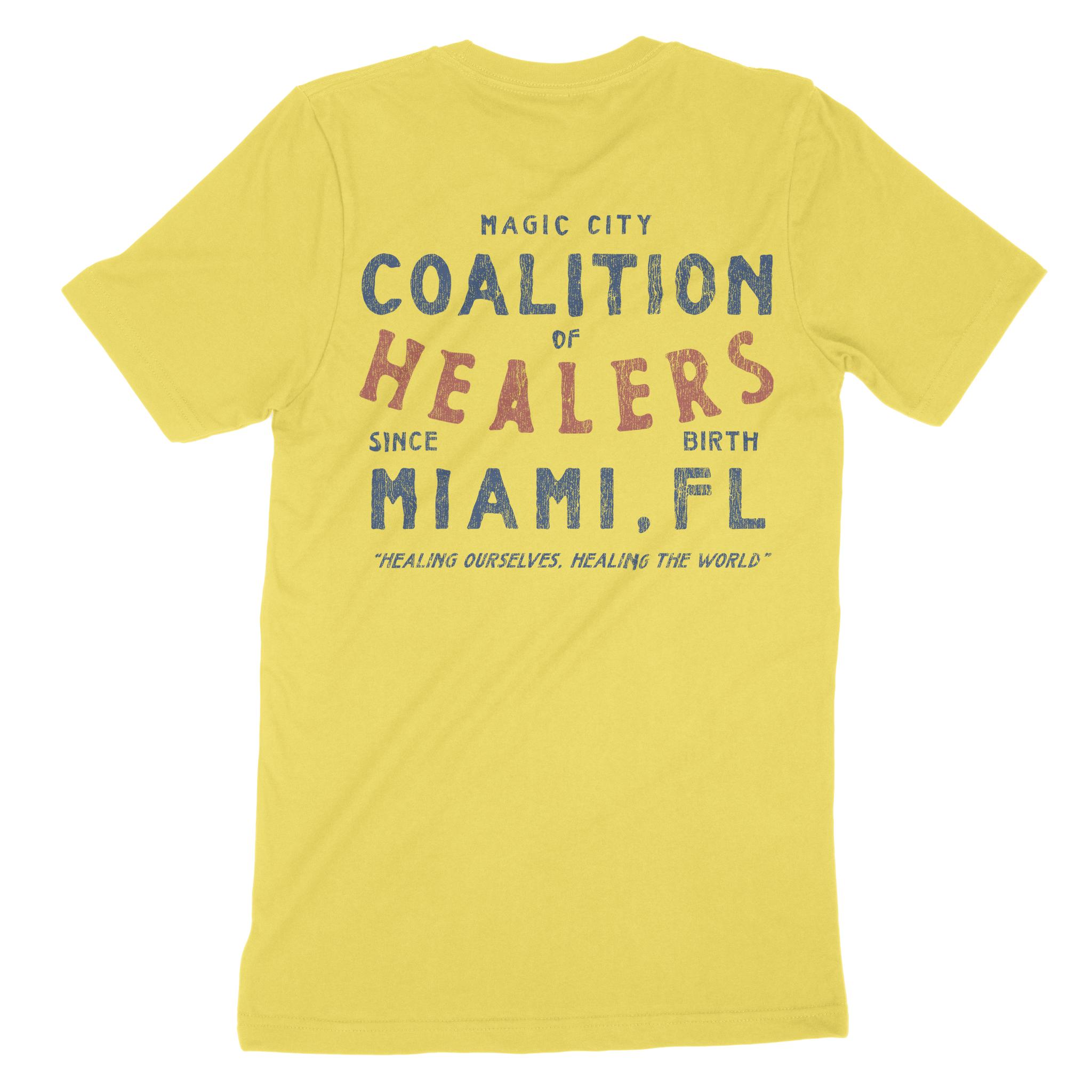 Miami Healer S Club T-Shirt Maize Yellow back