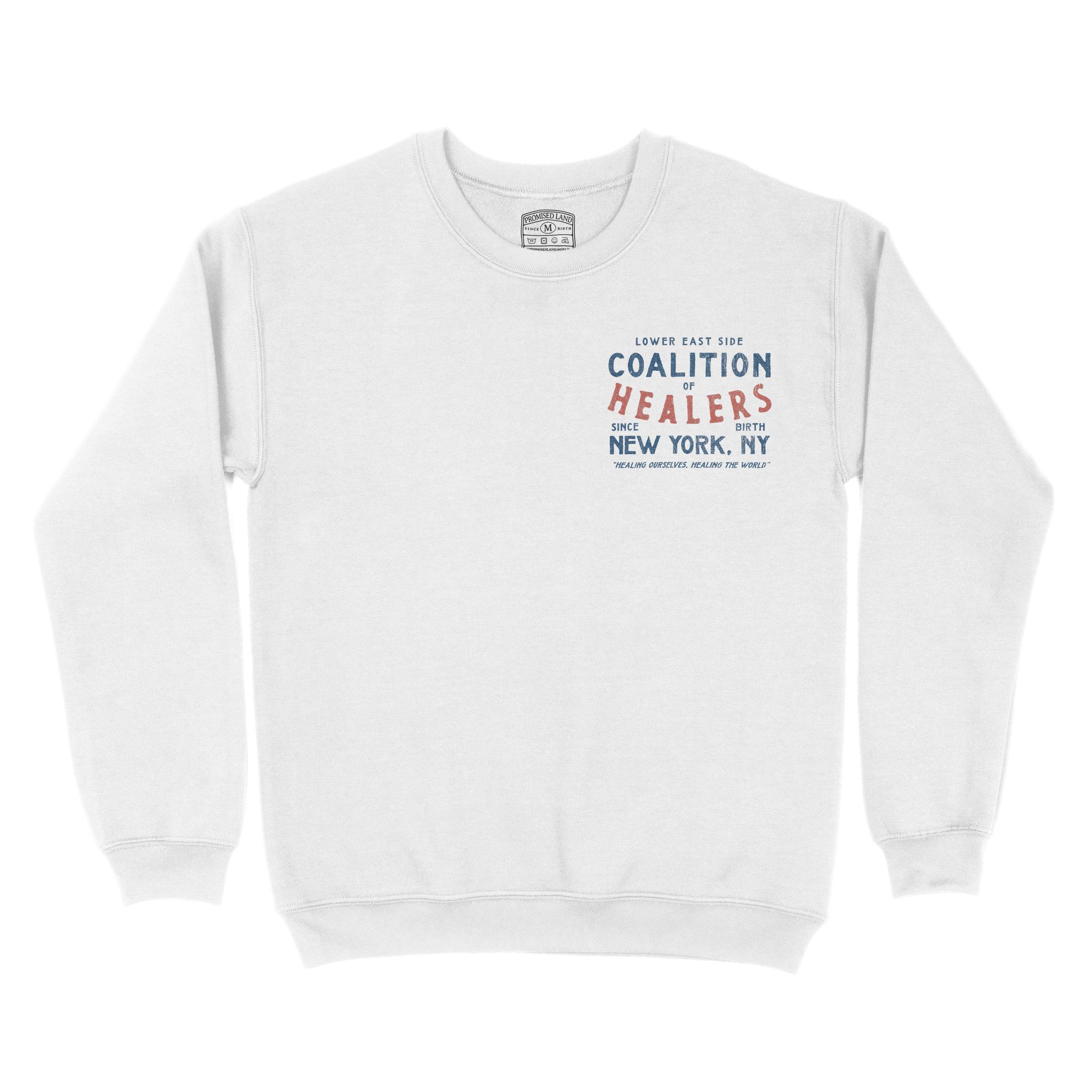 New York Healer S Club Crewneck White front