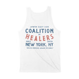 New York Tank Top in White - back view