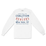 New York Longsleeve in White - front view