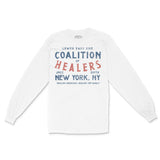 New York Longsleeve in White - front view