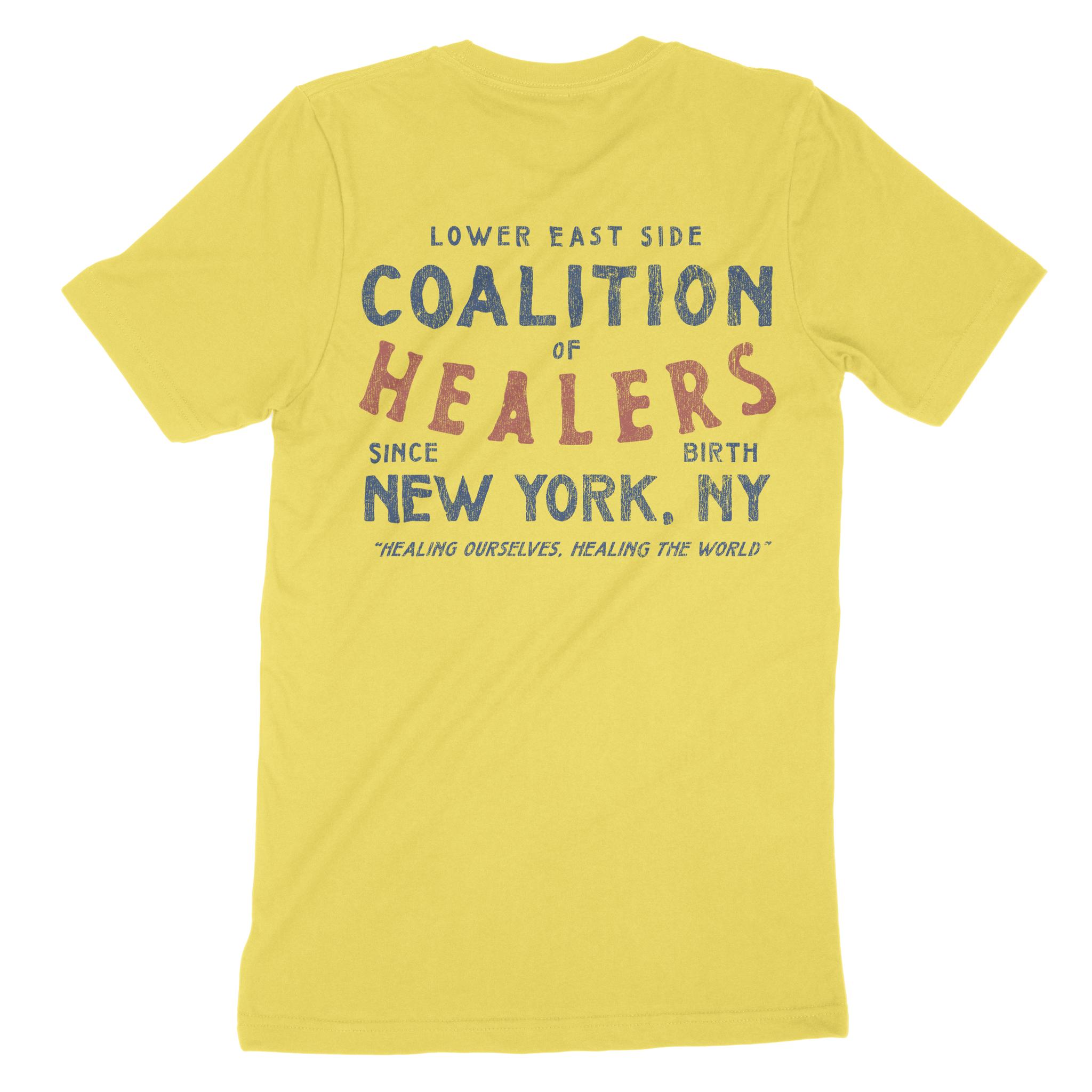New York Healer S Club T-Shirt Maize Yellow back
