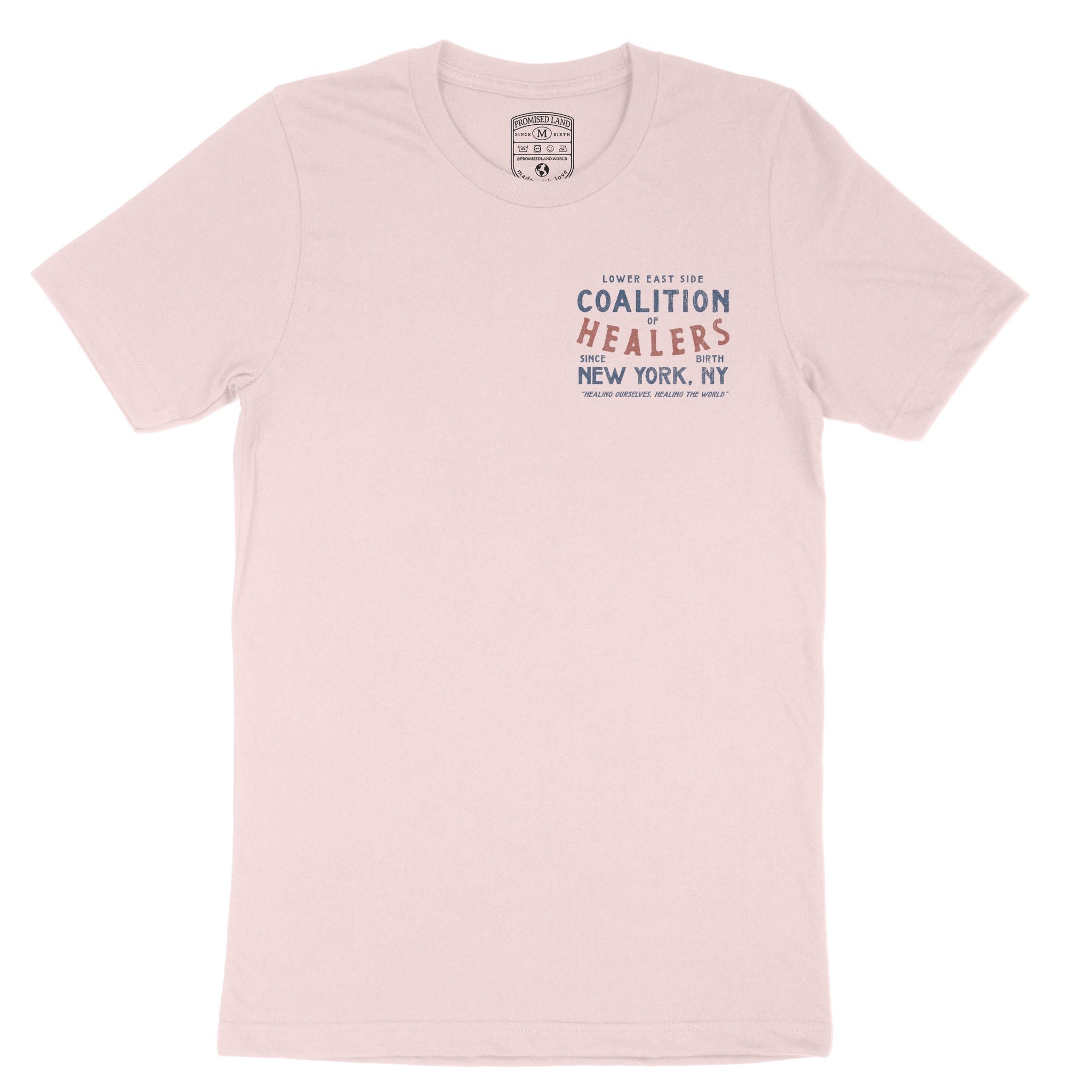 New York Healer S Club T-Shirt Soft Pink front