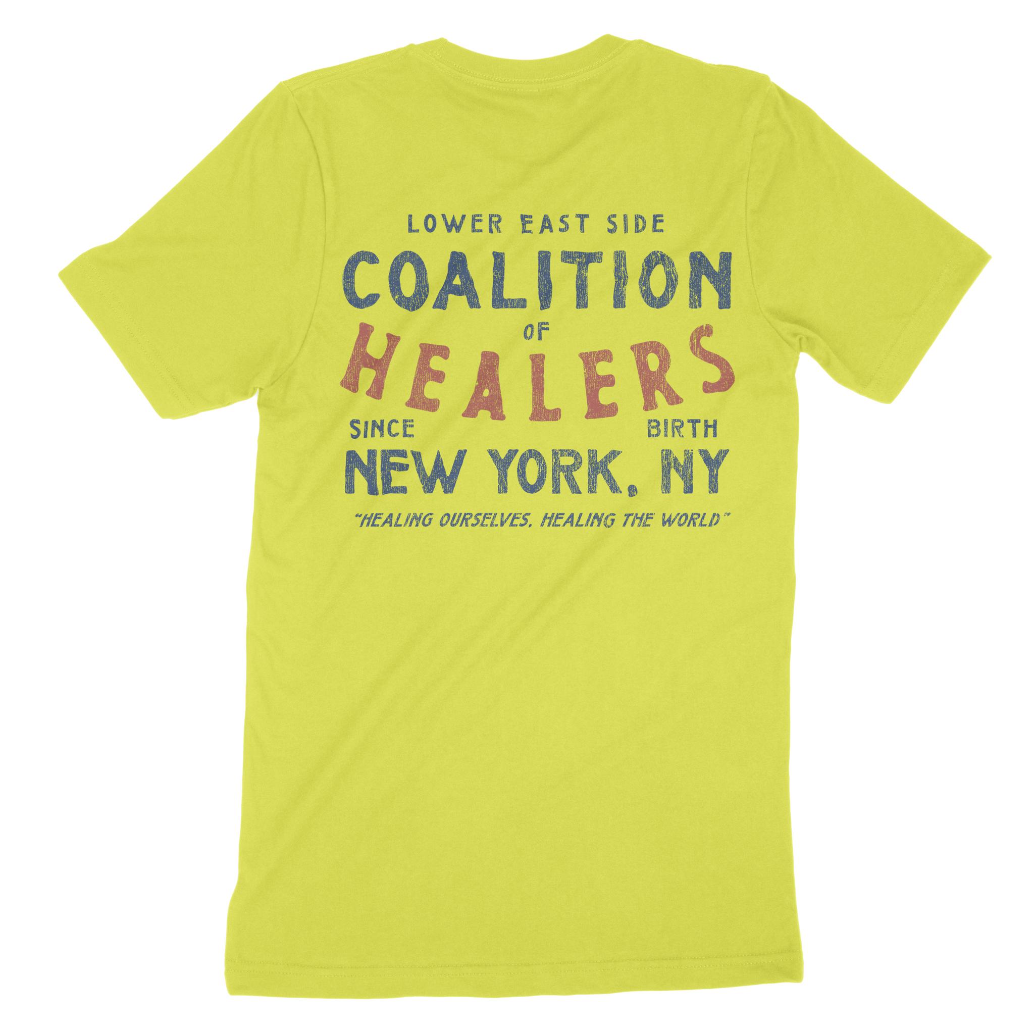 New York Healer S Club T-Shirt Strobe back