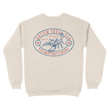 Austin Crewneck in Natural - back view