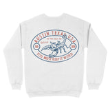 Austin Scorpions Rule Crewneck White back