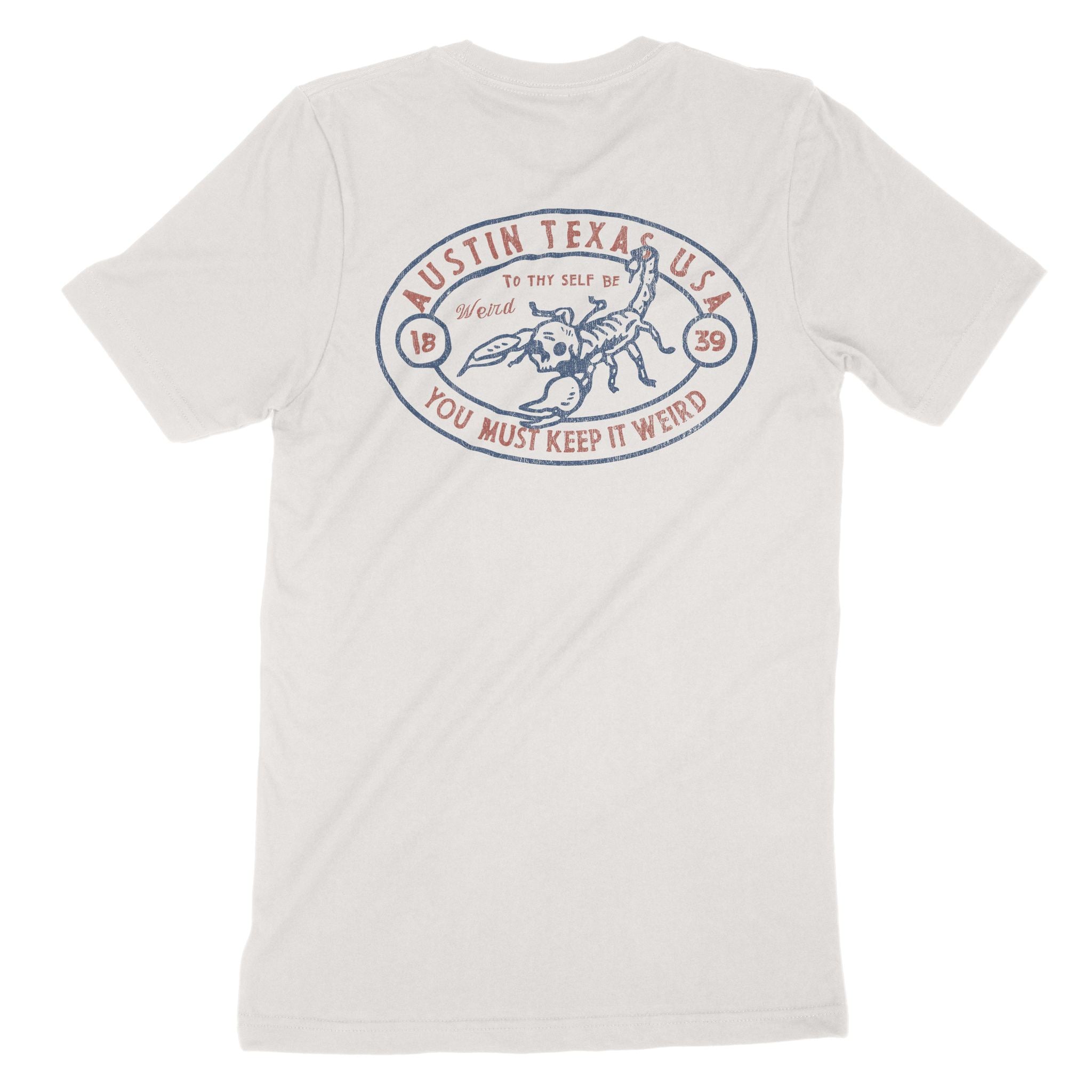 Austin Scorpions Rule T-Shirt Vintage White back