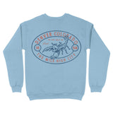 Denver Scorpions Rule Crewneck Light Blue back