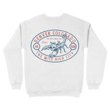 Denver Scorpions Rule Crewneck White back